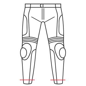 Motorradhose kürzen