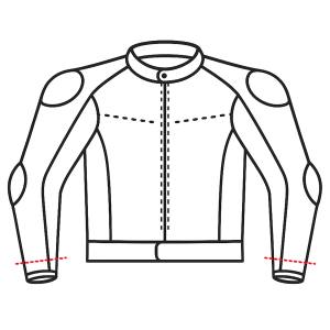 Motorradjacke Ärmel kürzen