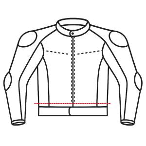 Motorradjacke kürzen