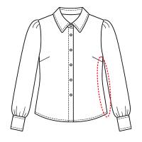 Bluse Seitennaht enger nähen