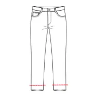 Hose kürzen mit Originalsaum