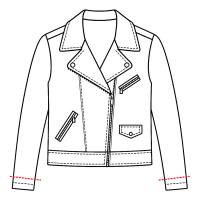 Lederjacke Ärmel kürzen